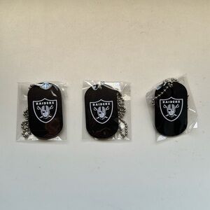 Las Vegas Raiders Plastic Dog Tags